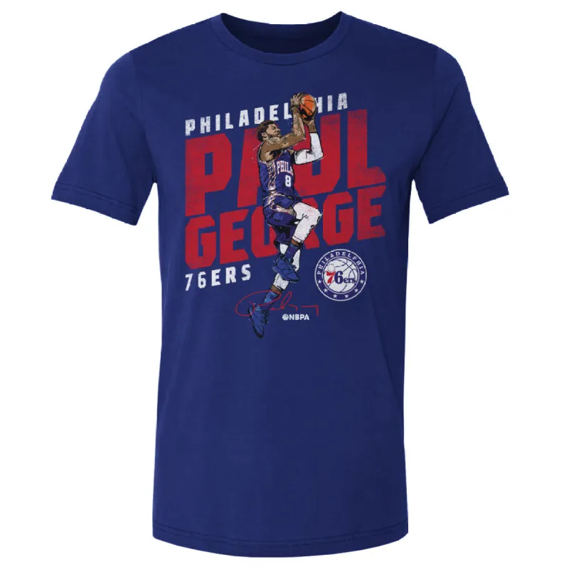 Paul George Philadelphia 76ers Slant WHT sold by 500 Level