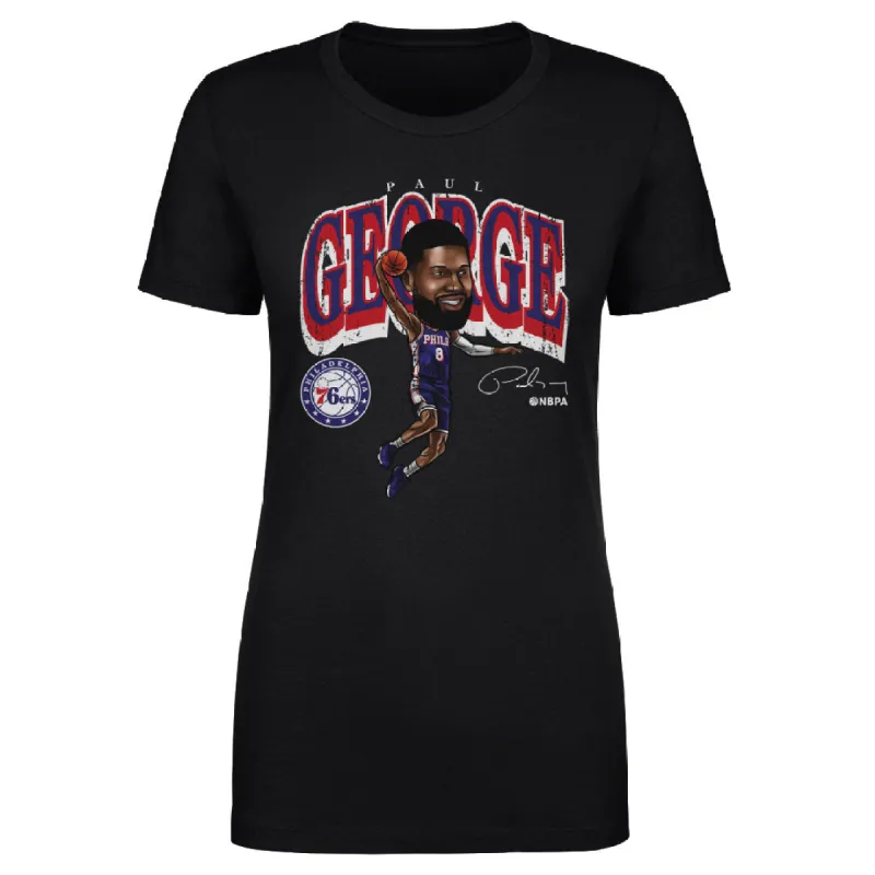 Paul George Philadelphia 76ers Cartoon WHT sold by 500 Level