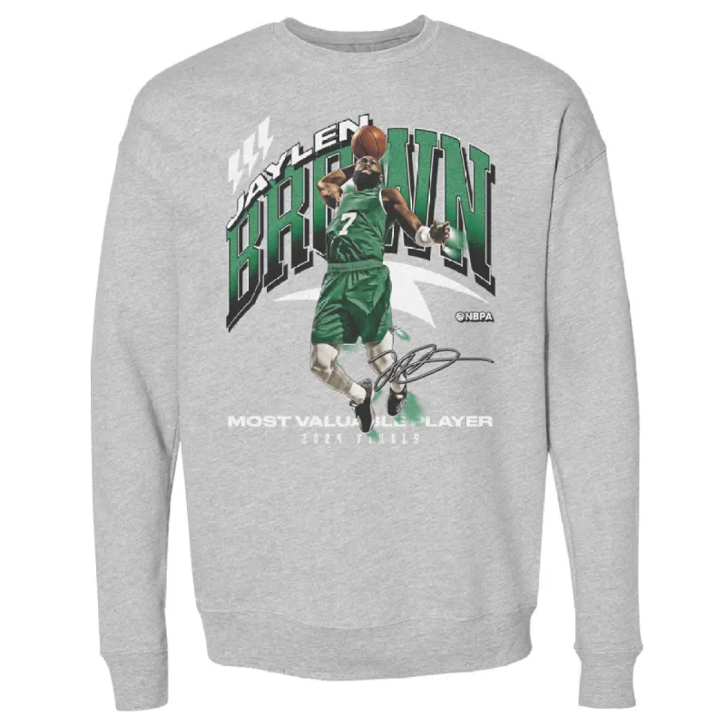 Jaylen Brown Boston 2024 Finals MVP Award WHT sold by 500 Level