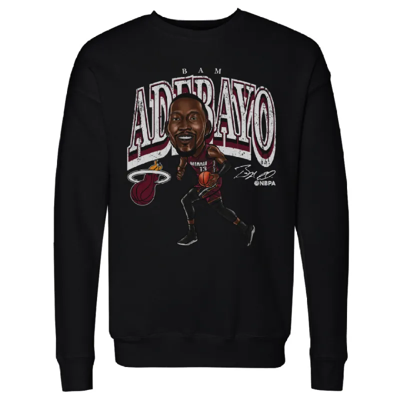 Bam Adebayo Miami Heat Cartoon WHT sold by 500 Level