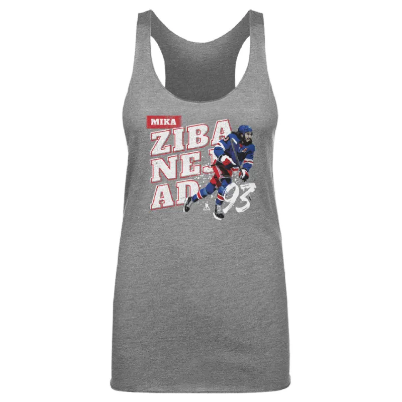 Mika Zibanejad New York R Player Name WHT sold by 500 Level