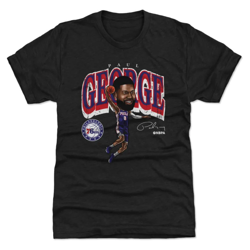 Paul George Philadelphia 76ers Cartoon WHT sold by 500 Level