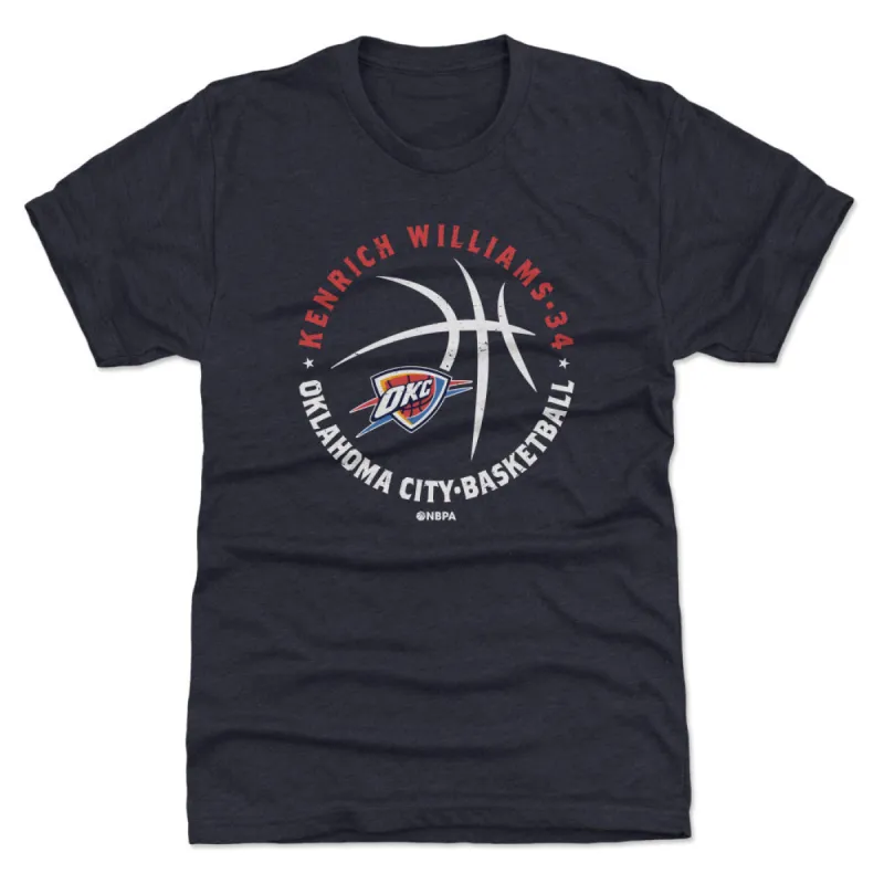 Kenrich Williams Oklahoma City Thunder Player Ball WHT sold by 500 Level