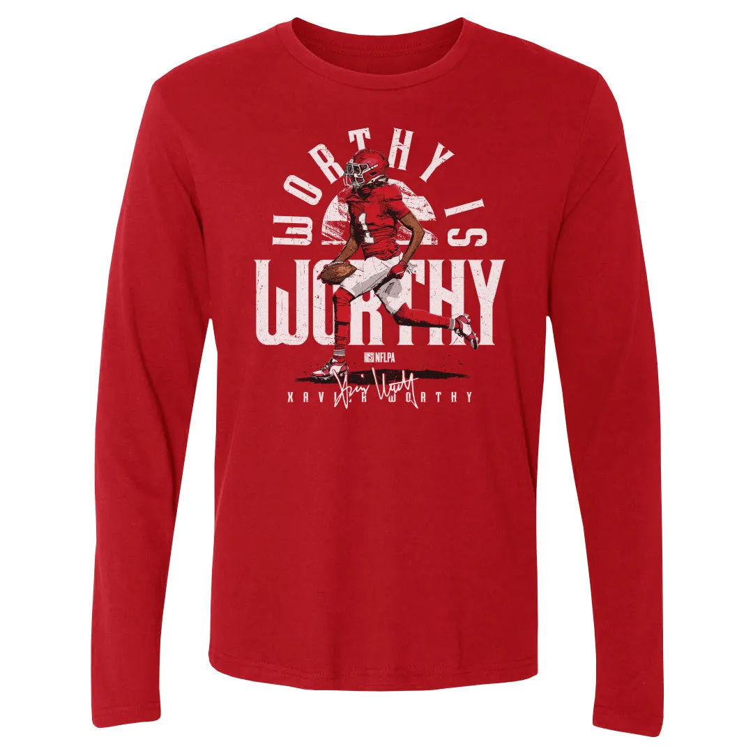 Xavier Worthy Kansas City Is Worthy WHT sold by 500 Level