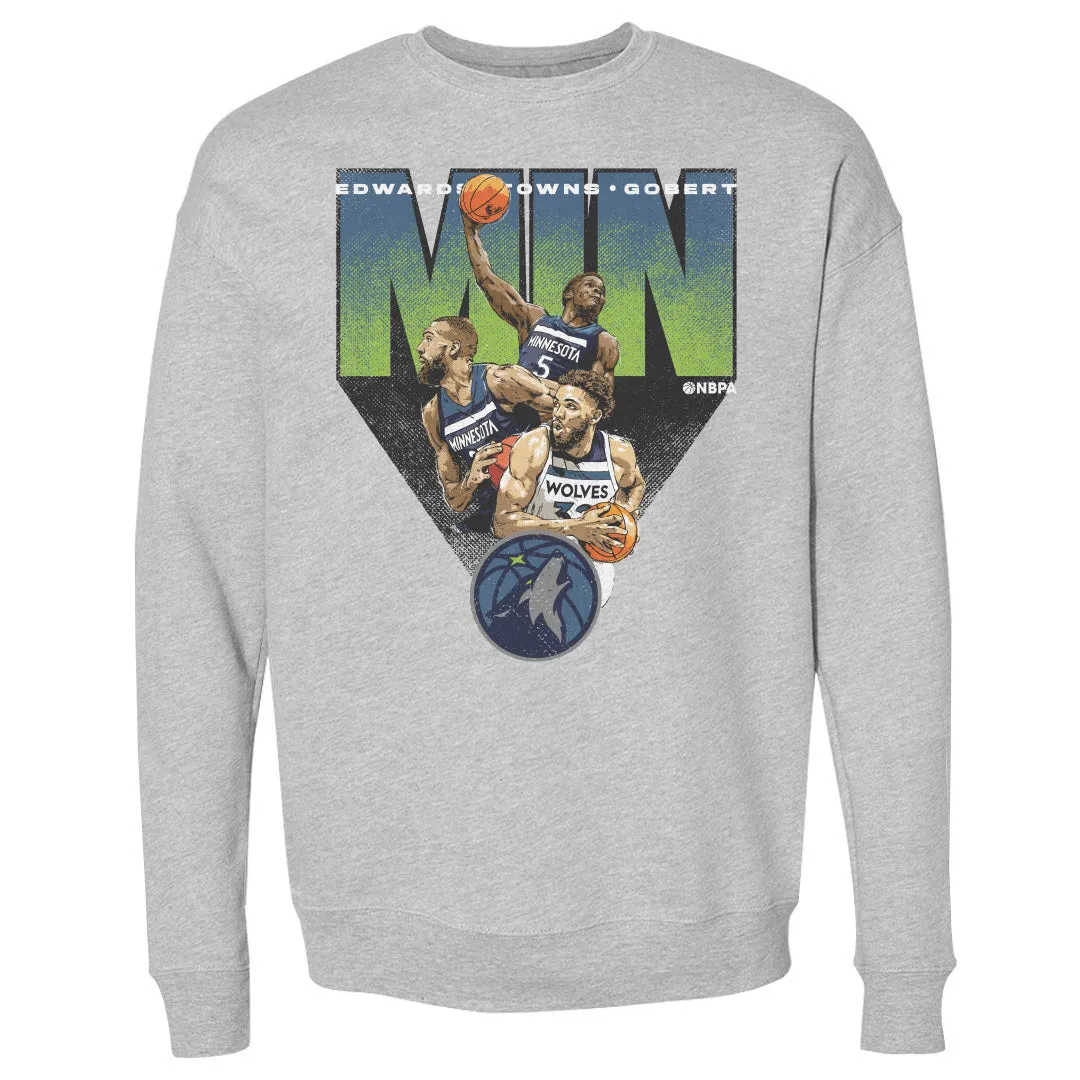 Anthony Edwards Karl-Anthony Towns & Rudy Gobert Minnesota Timberwolves Trio WHT sold by 500 Level