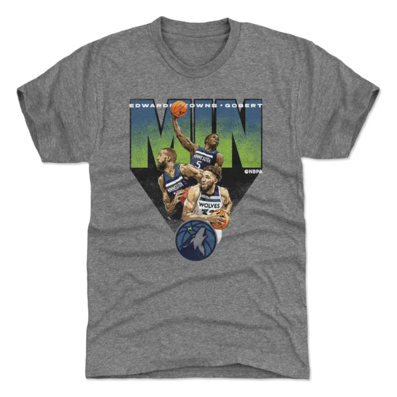 Anthony Edwards Karl-Anthony Towns & Rudy Gobert Minnesota Timberwolves Trio WHT sold by 500 Level