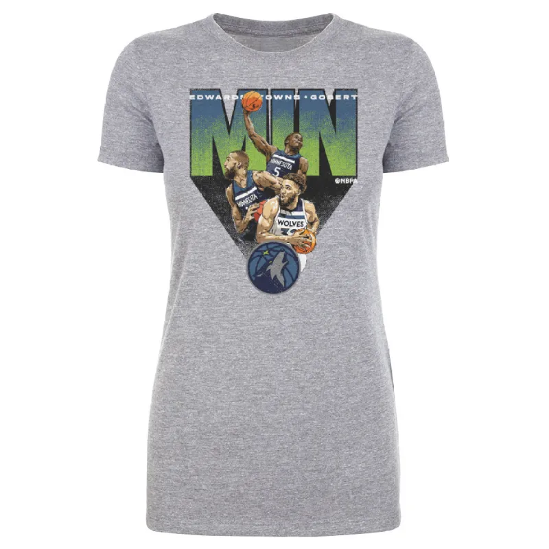 Anthony Edwards Karl-Anthony Towns & Rudy Gobert Minnesota Timberwolves Trio WHT sold by 500 Level