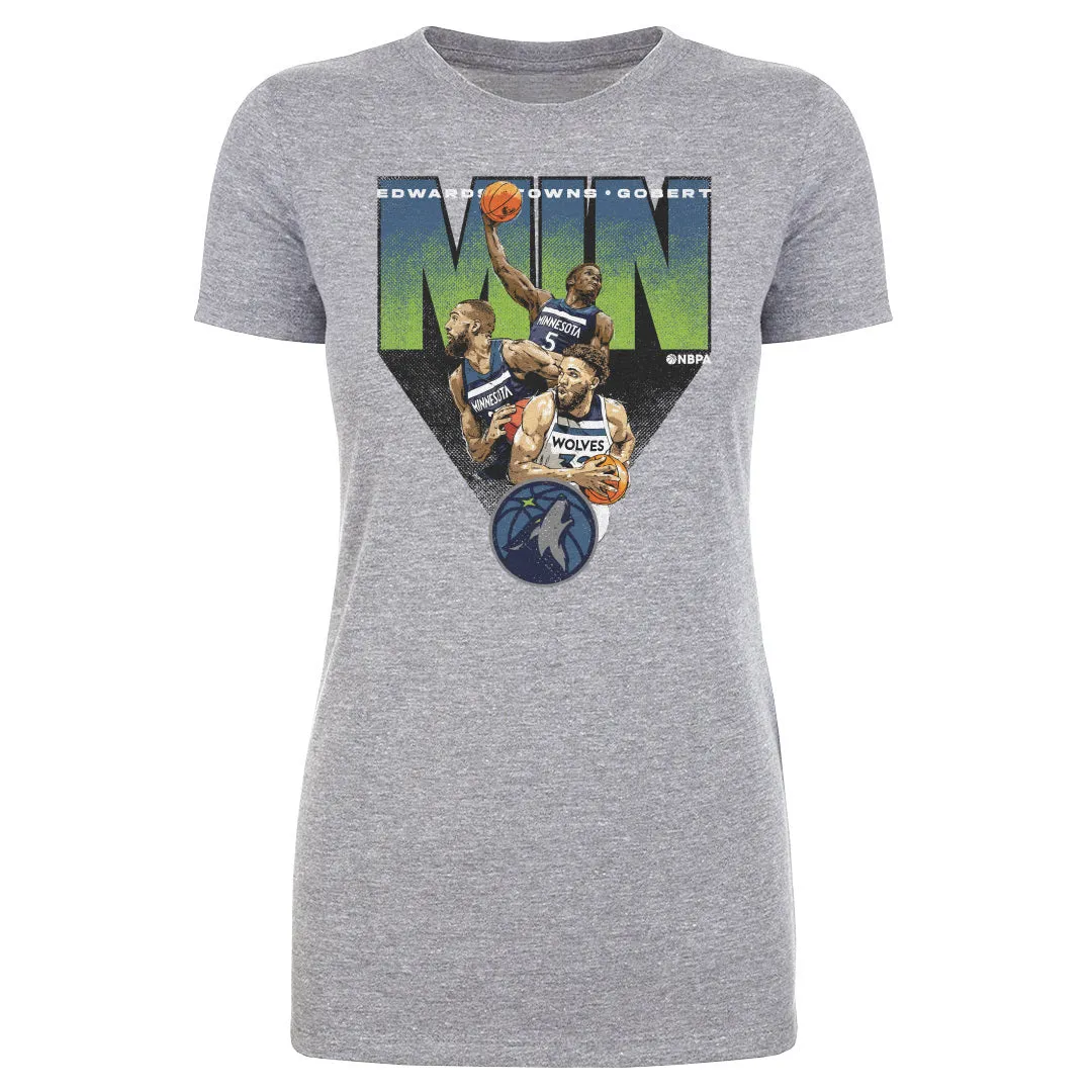 Anthony Edwards Karl-Anthony Towns & Rudy Gobert Minnesota Timberwolves Trio WHT sold by 500 Level