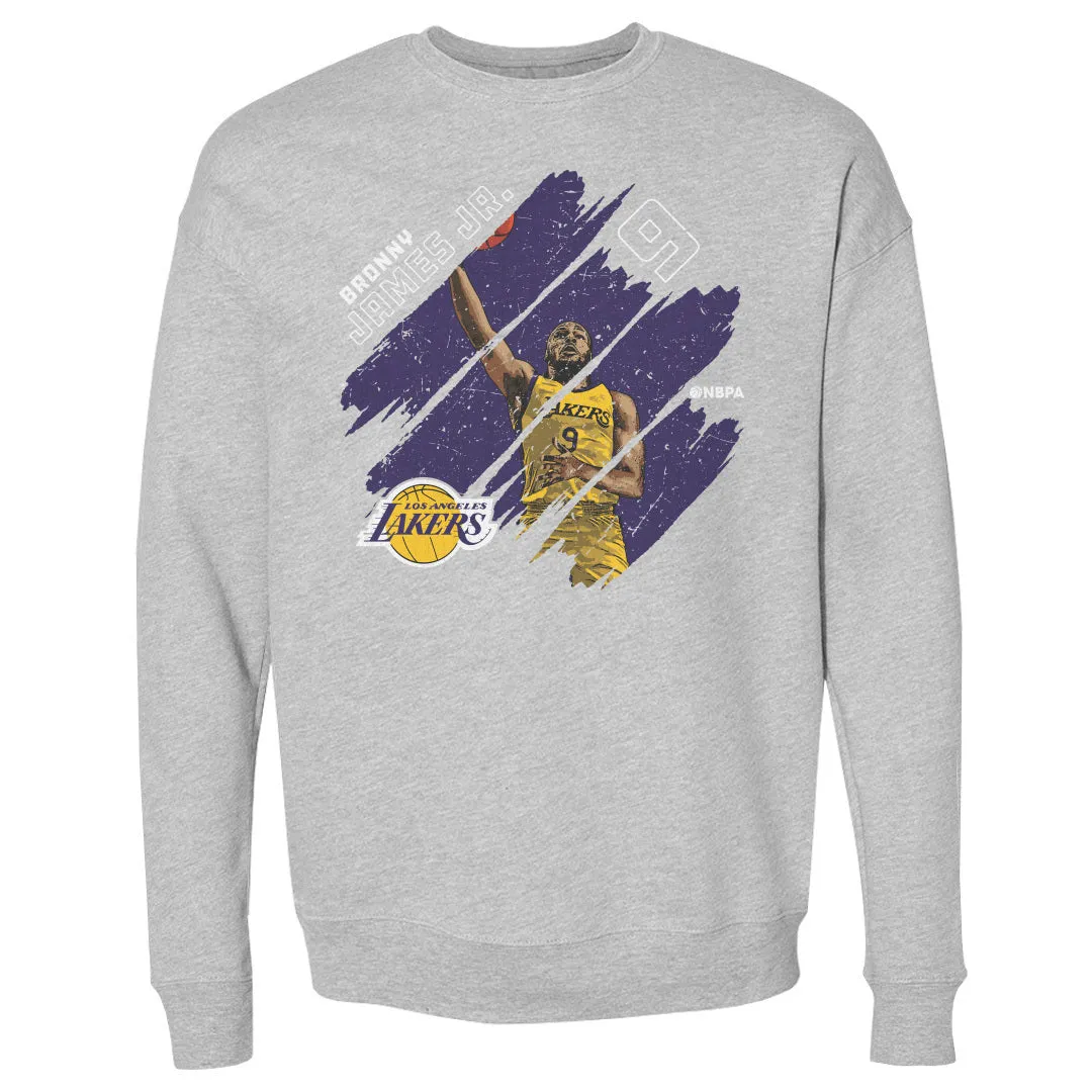 Bronny James Jr. Los Angeles Lakers Stripes WHT sold by 500 Level