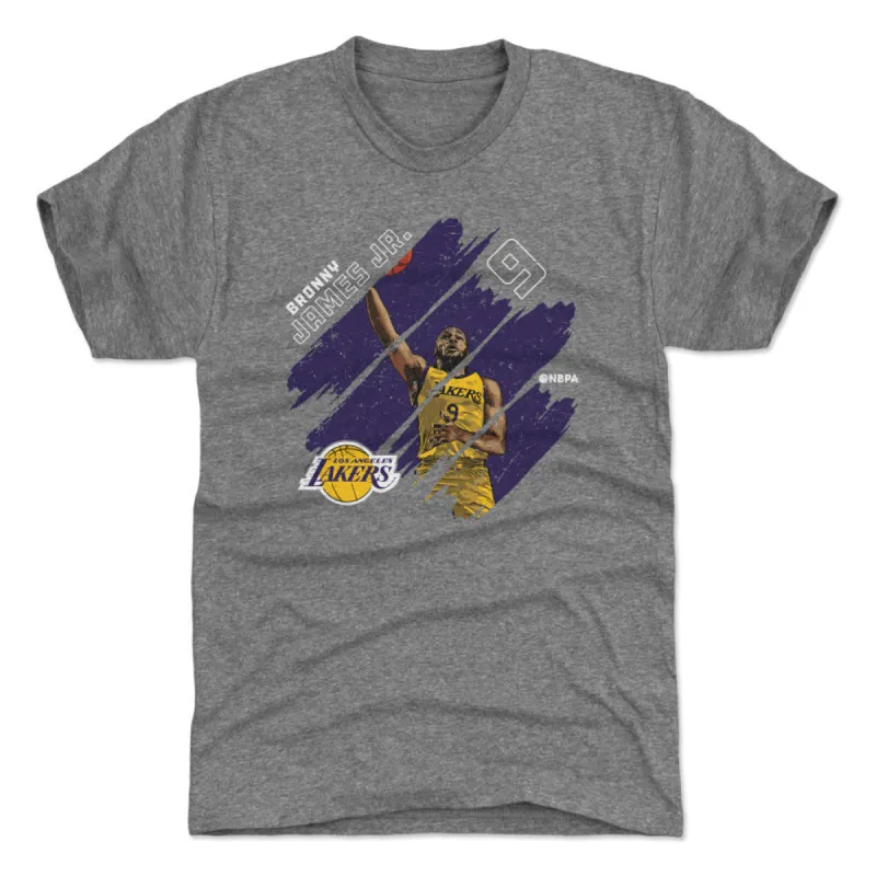 Bronny James Jr. Los Angeles Lakers Stripes WHT sold by 500 Level