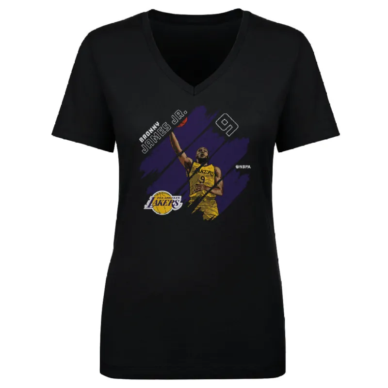 Bronny James Jr. Los Angeles Lakers Stripes WHT sold by 500 Level