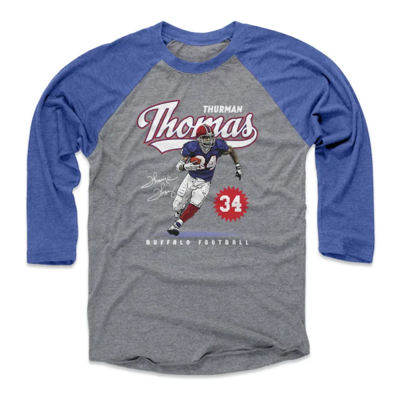 Thurman Thomas Buffalo Vintage Script WHT made by 500 Level