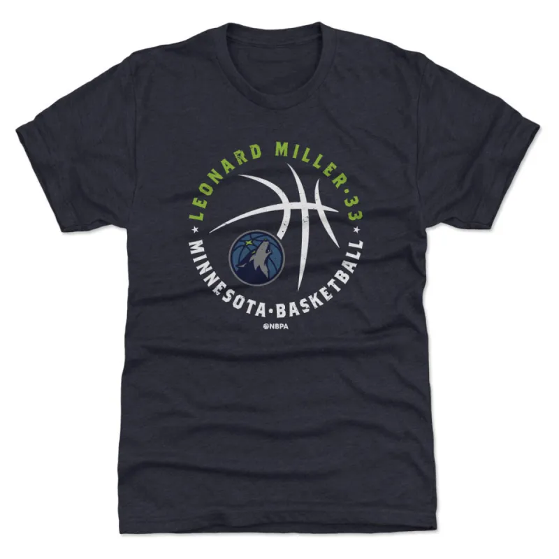 Leonard Miller Minnesota Timberwolves Player Ball WHT made by 500 Level