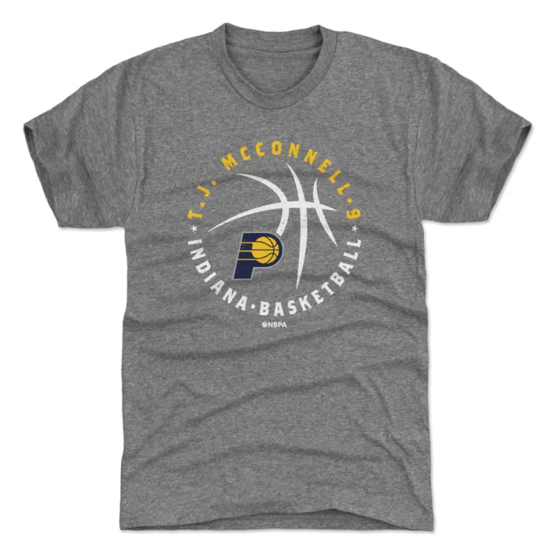 T.J. McConnell Indiana Pacers Player Ball WHT sold by 500 Level