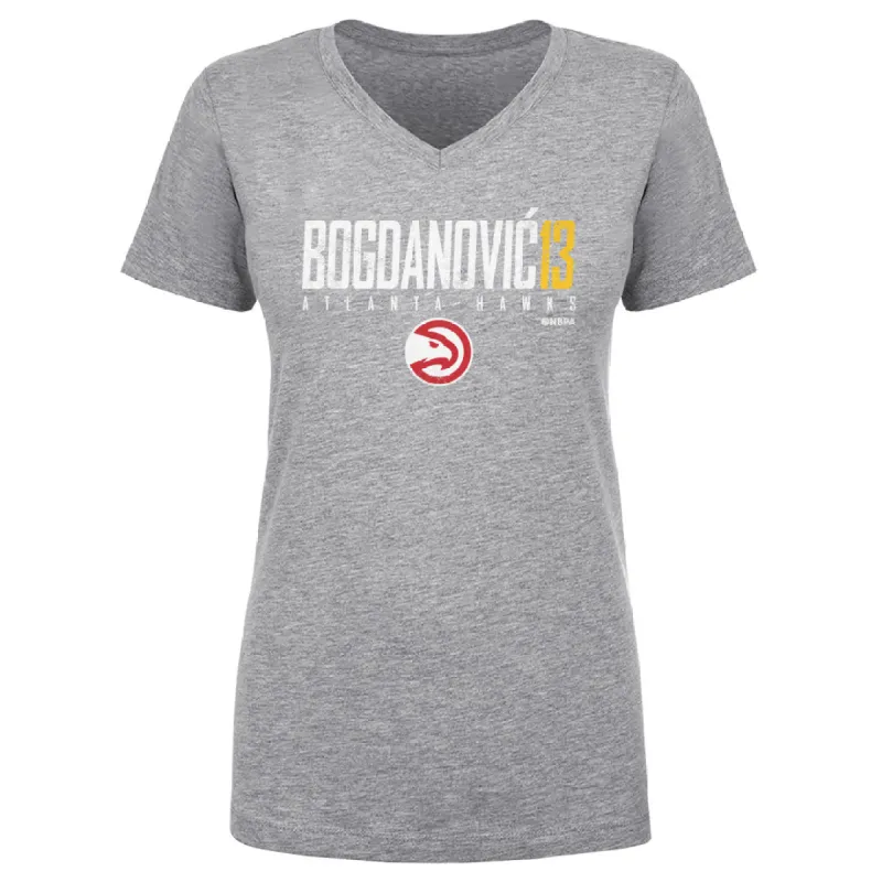 Bogdan Bogdanovic Atlanta Hawks Elite WHT sold by 500 Level