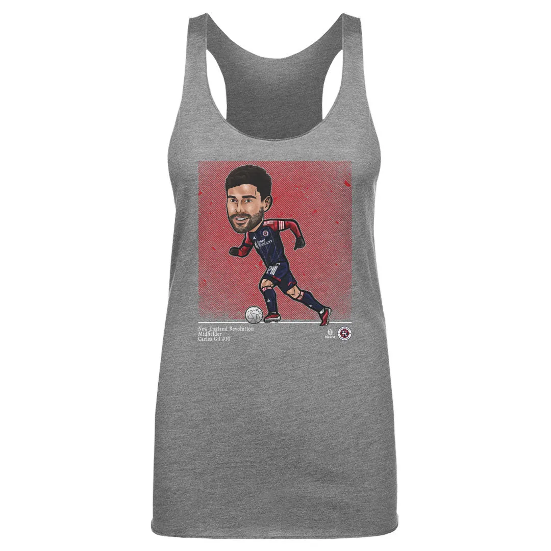 Carles Gil New England Revolution Cartoon WHT sold by 500 Level