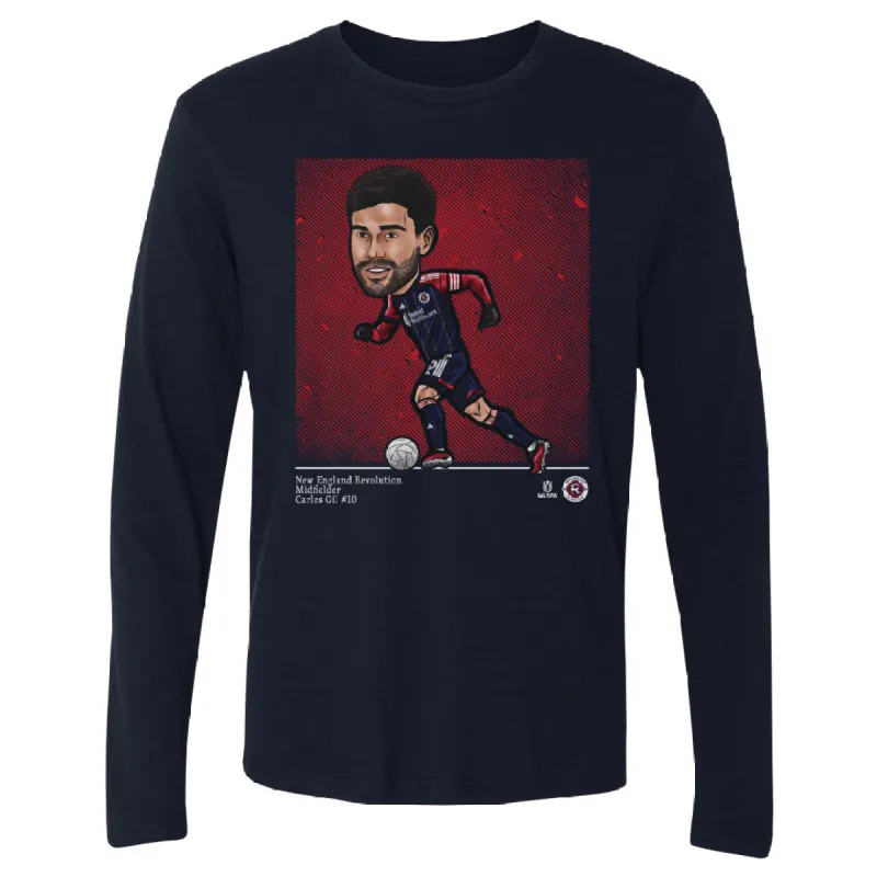 Carles Gil New England Revolution Cartoon WHT sold by 500 Level