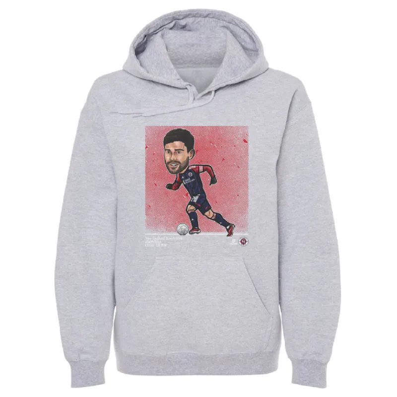 Carles Gil New England Revolution Cartoon WHT sold by 500 Level