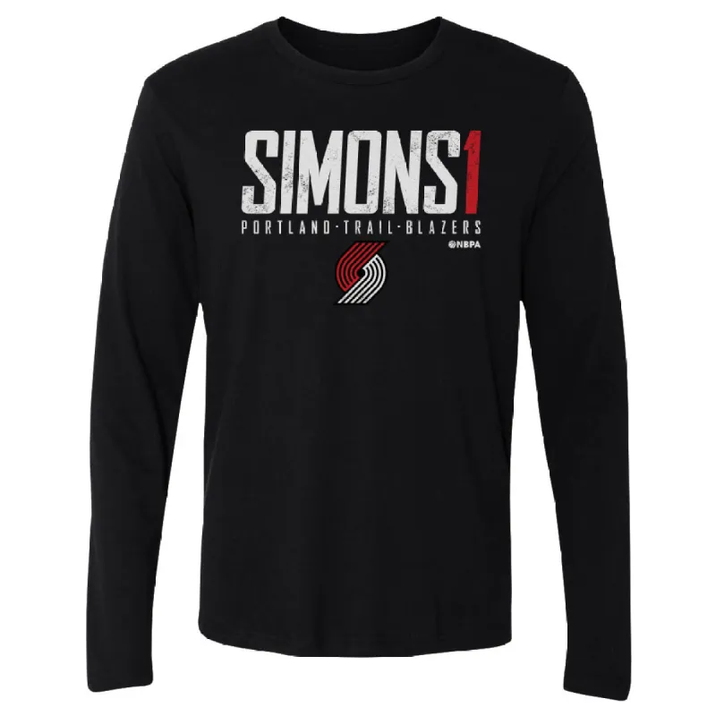 Anfernee Simons Portland Trail Blazers Elite WHT sold by 500 Level