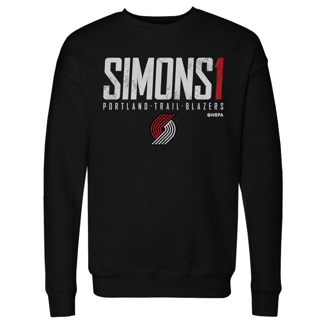 Anfernee Simons Portland Trail Blazers Elite WHT sold by 500 Level