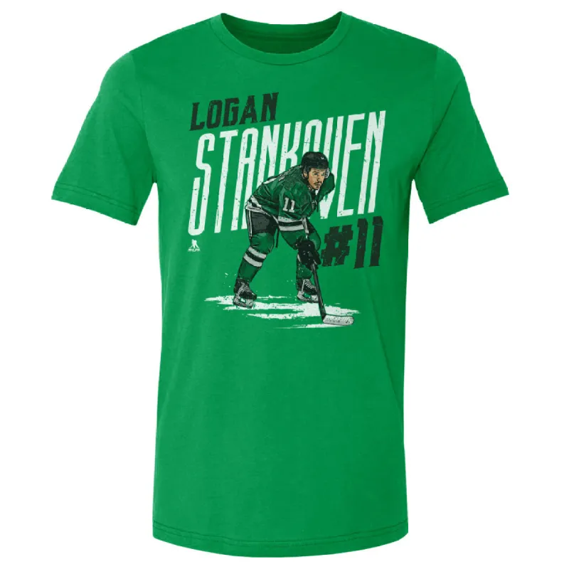 Logan Stankoven Dallas Player Name WHT sold by 500 Level