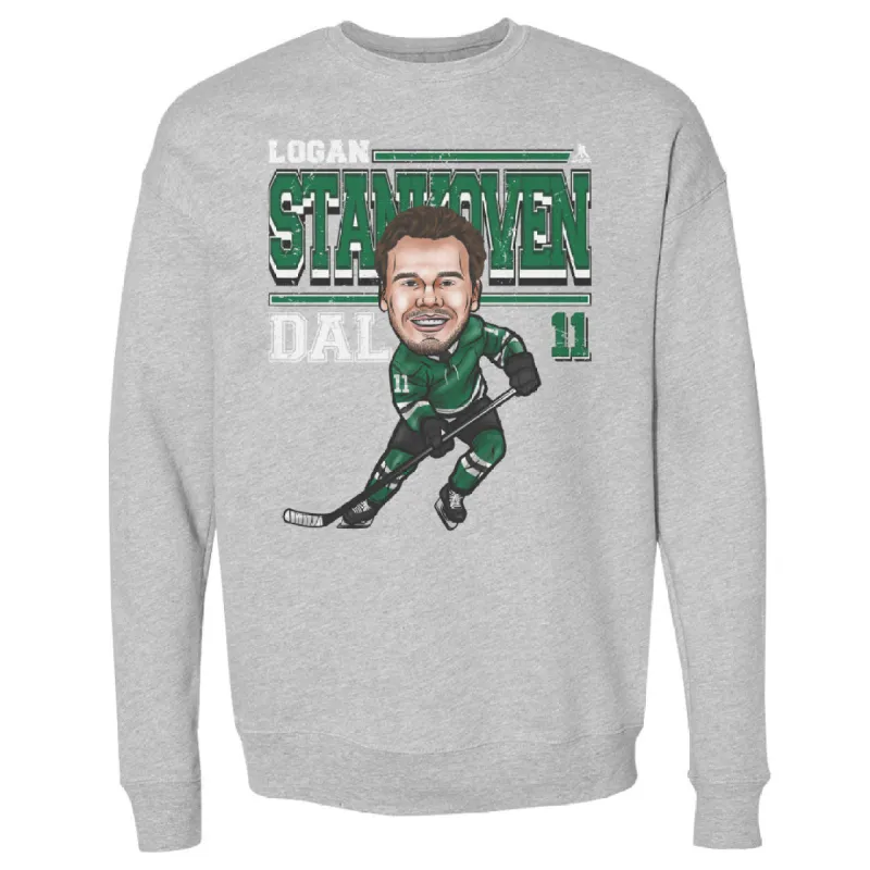 Logan Stankoven Dallas Cartoon WHT sold by 500 Level