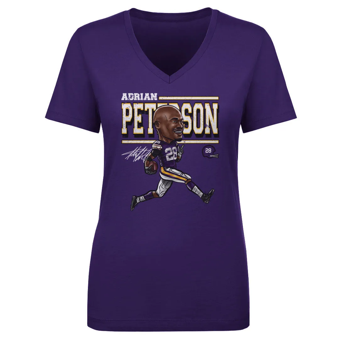 Adrian Peterson Minnesota Cartoon WHT sold by 500 Level