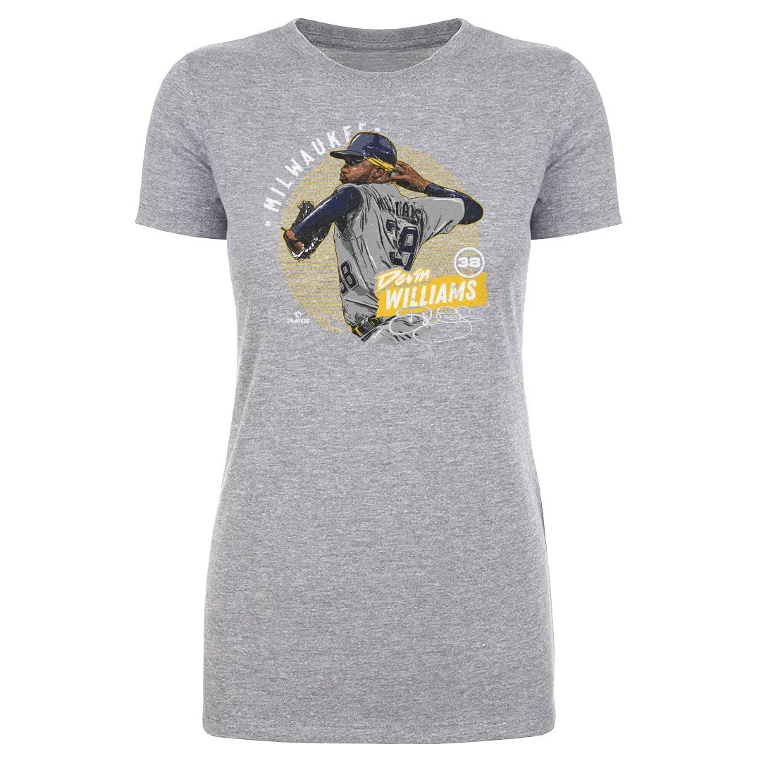 Devin Williams Milwaukee Dots WHT sold by 500 Level