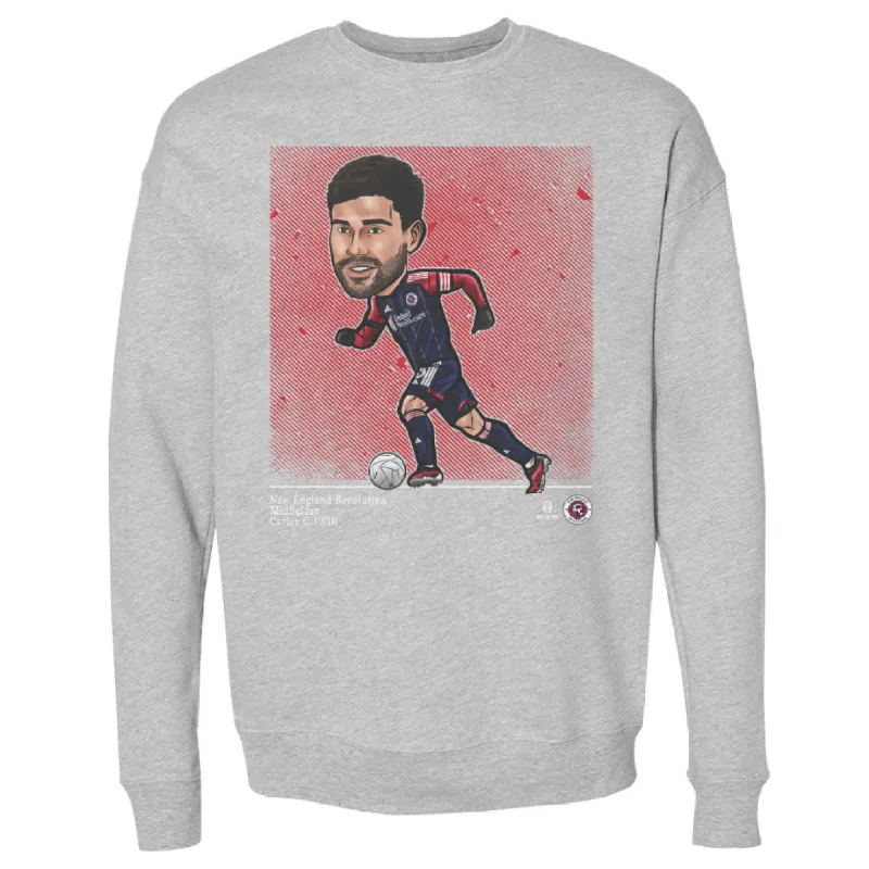 Carles Gil New England Revolution Cartoon WHT sold by 500 Level