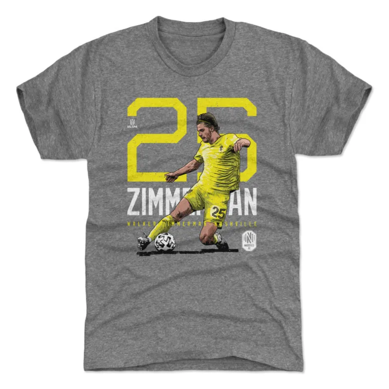 Walker Zimmerman Nashville SC Bold Number WHT sold by 500 Level