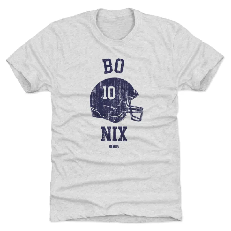 Bo Nix Denver Helmet Font sold by 500 Level