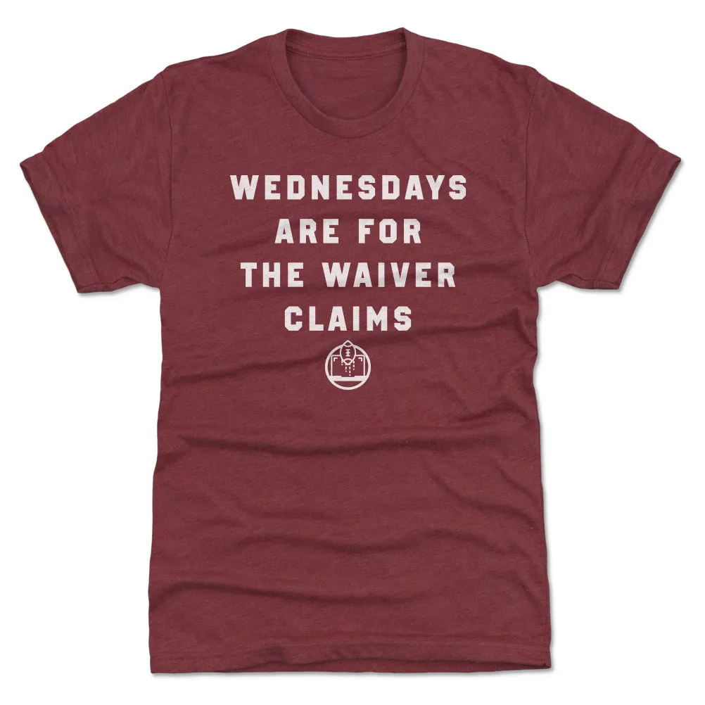 Fantasy Football Wednesdays Are For Waiver Claims WHT sold by 500 Level product image thumbnail 5