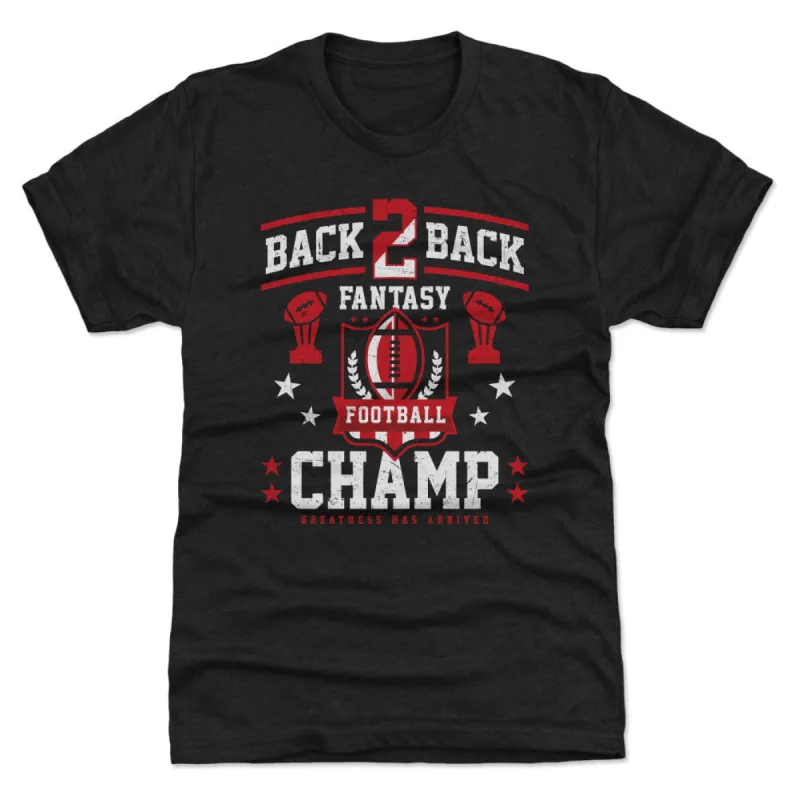 Fantasy Football Back 2 Back Champ WHT sold by 500 Level