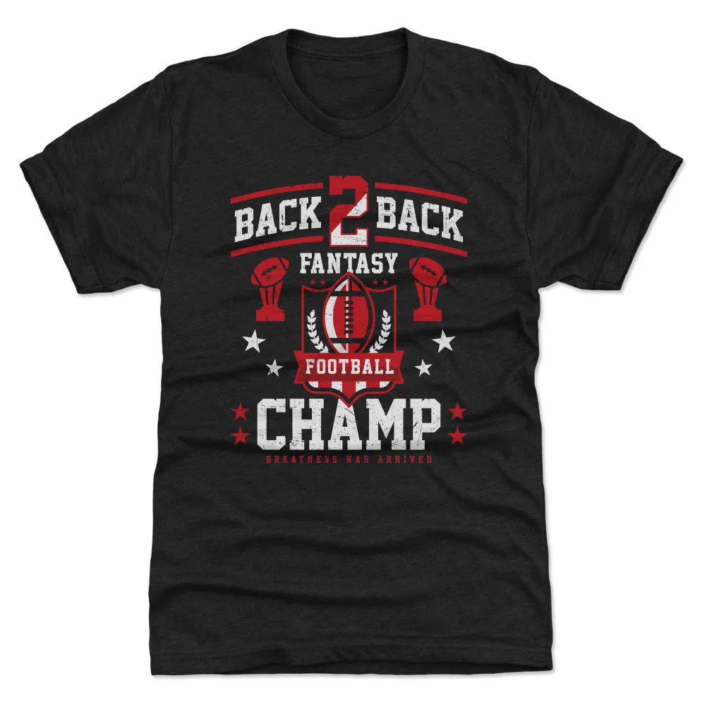 Fantasy Football Back 2 Back Champ WHT sold by 500 Level