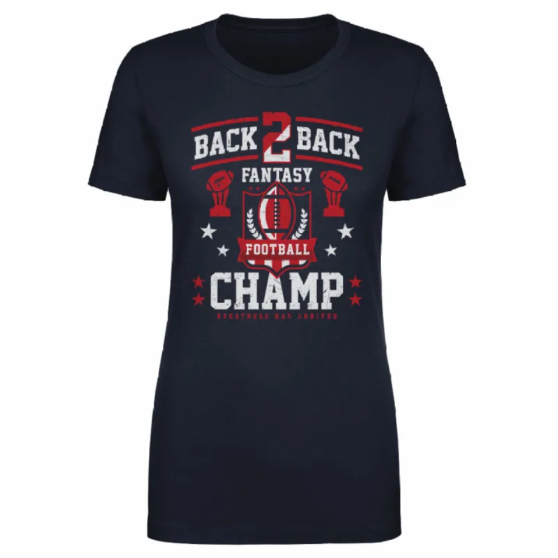 Fantasy Football Back 2 Back Champ WHT sold by 500 Level