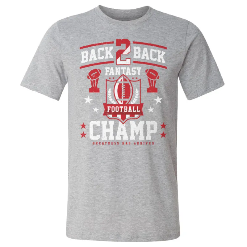 Fantasy Football Back 2 Back Champ WHT sold by 500 Level