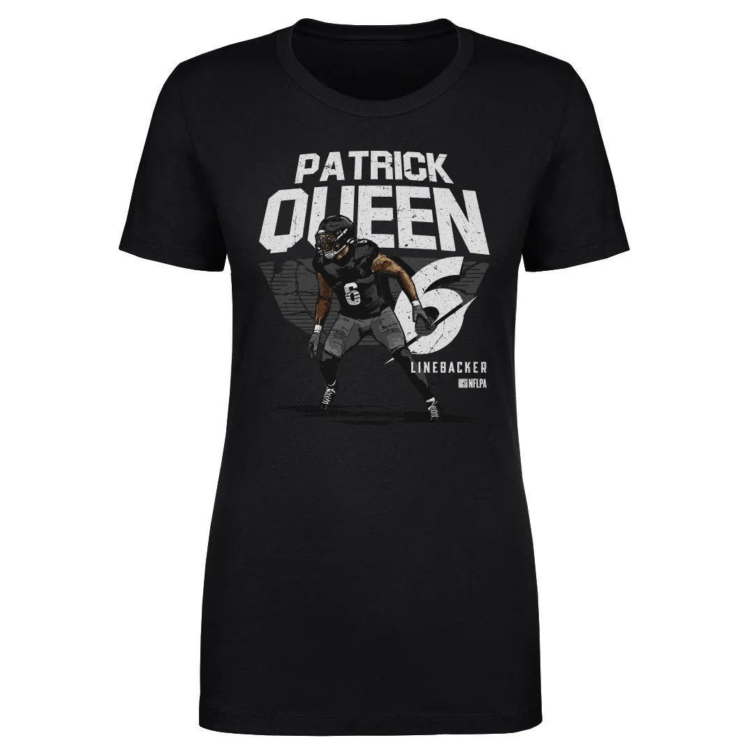 Patrick Queen Pittsburgh Player Name WHT sold by 500 Level