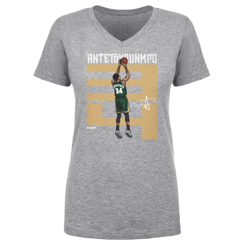 Giannis Antetokounmpo Number D WHT made by 500 Level