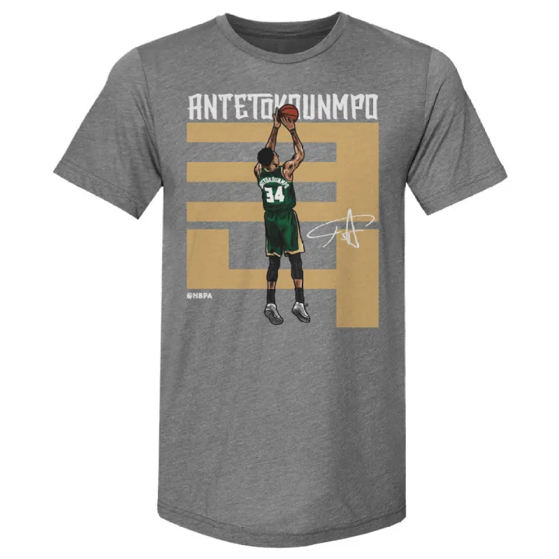 Giannis Antetokounmpo Number D WHT sold by 500 Level