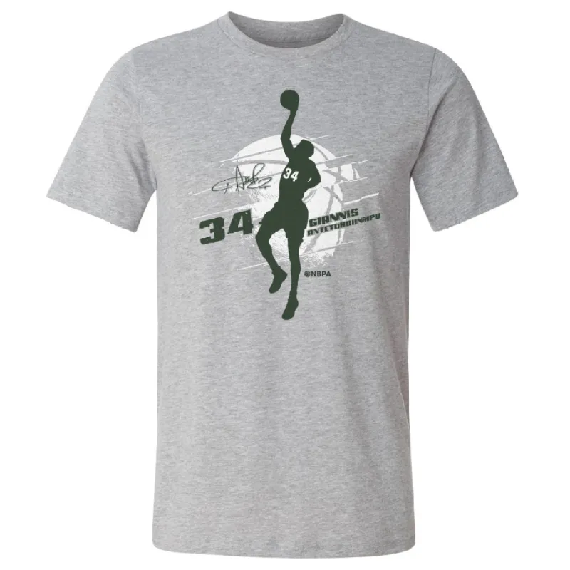 Giannis Antetokounmpo Milwaukee Silhouette WHT sold by 500 Level