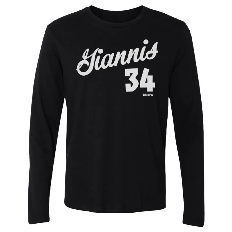 Giannis Antetokounmpo Milwaukee Script WHT sold by 500 Level