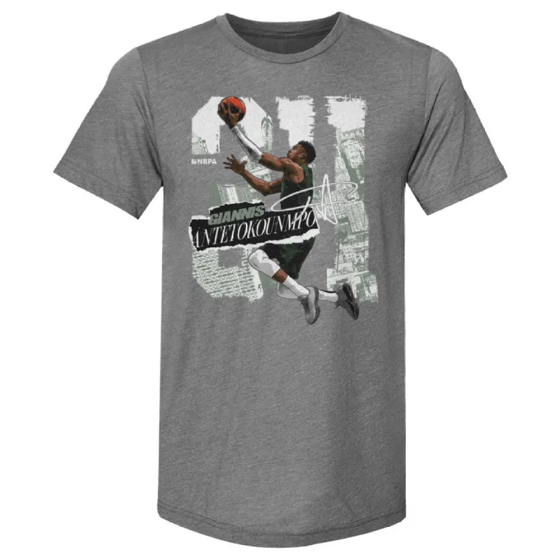 Giannis Antetokounmpo Milwaukee Rough WHT sold by 500 Level