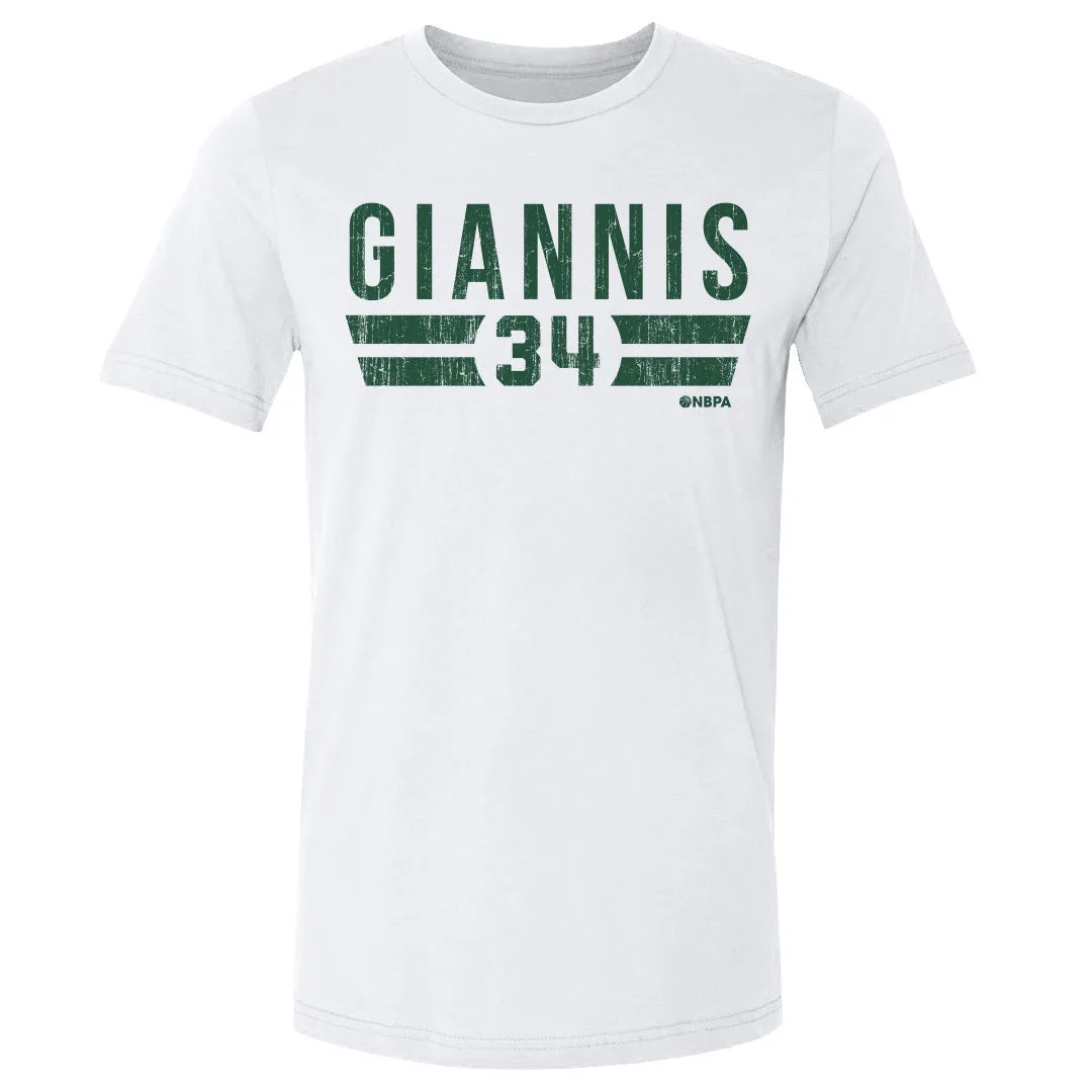 Giannis Antetokounmpo Milwaukee Font sold by 500 Level