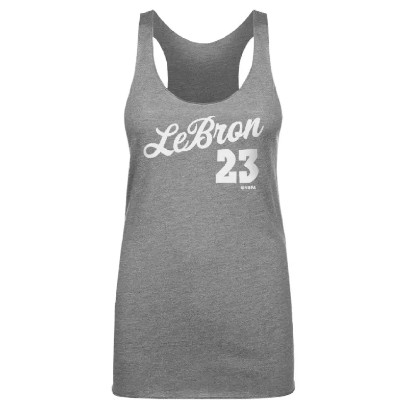 LeBron James Los Angeles Script WHT sold by 500 Level