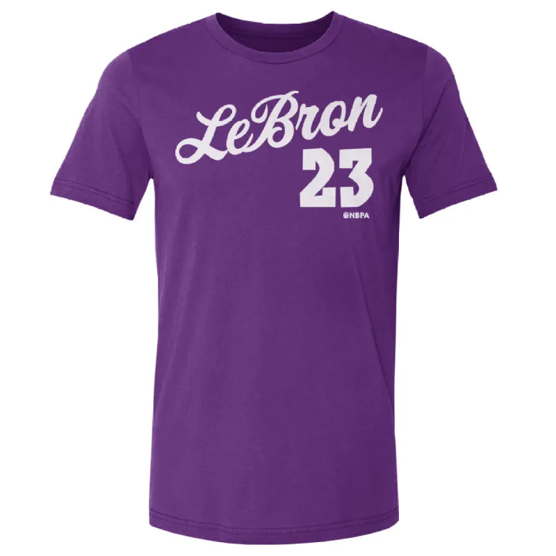 LeBron James Los Angeles Script WHT sold by 500 Level