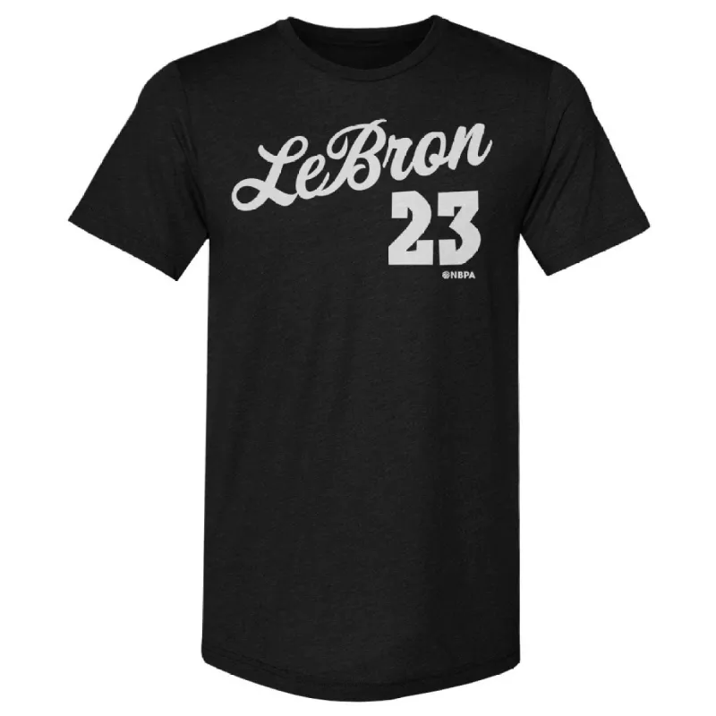 LeBron James Los Angeles Script WHT sold by 500 Level