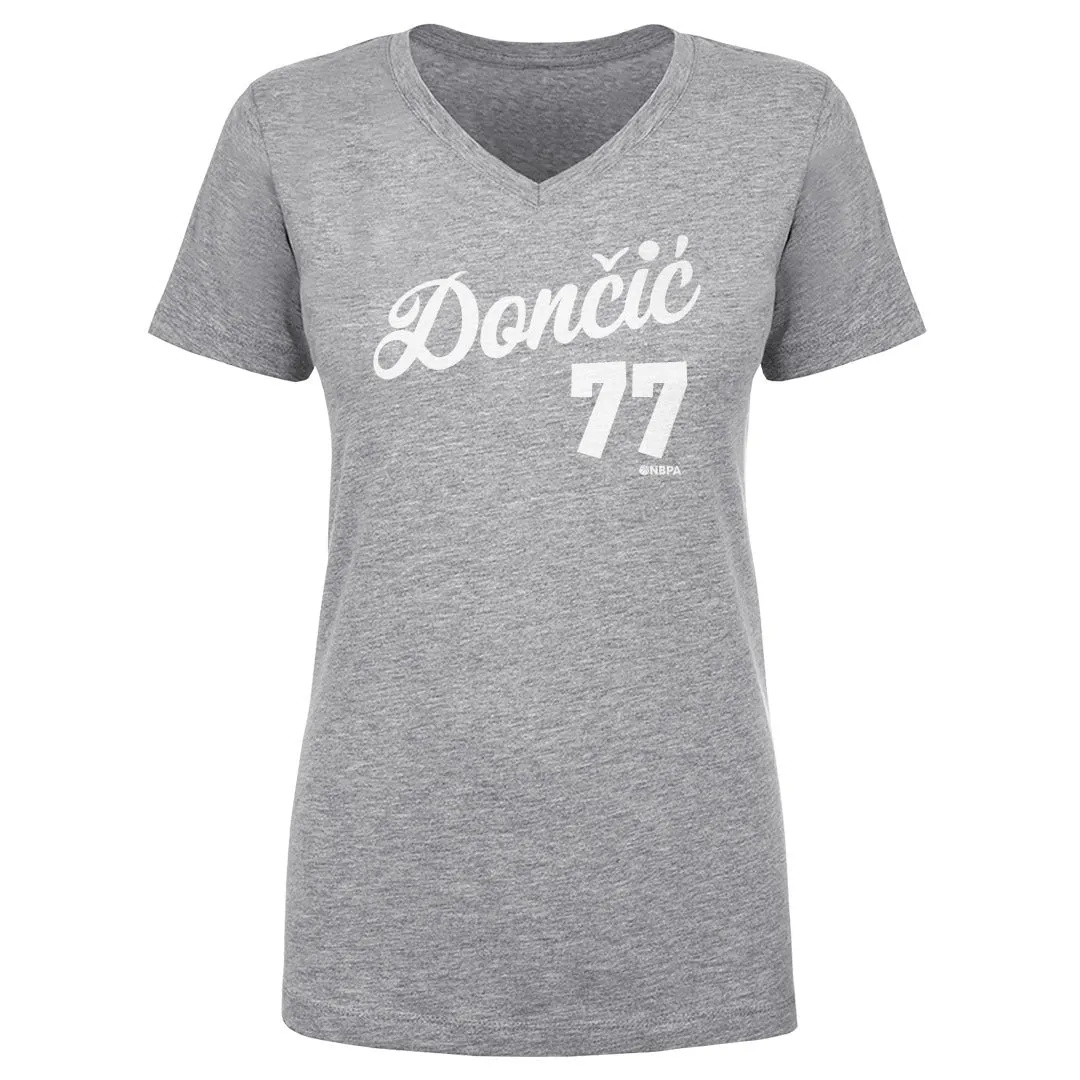 Luka Doncic Dallas Script WHT sold by 500 Level product image thumbnail 2