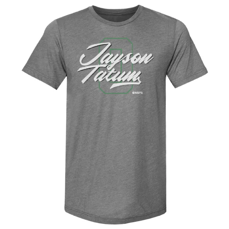 Jayson Tatum Boston Number Script WHT sold by 500 Level