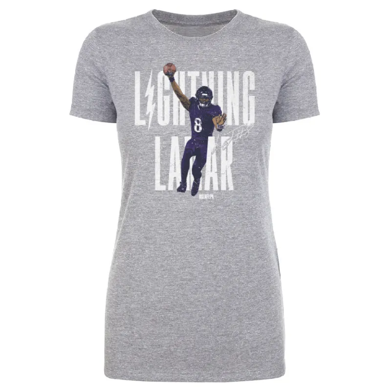 Lamar Jackson Baltimore Touchdown Leap WHT sold by 500 Level