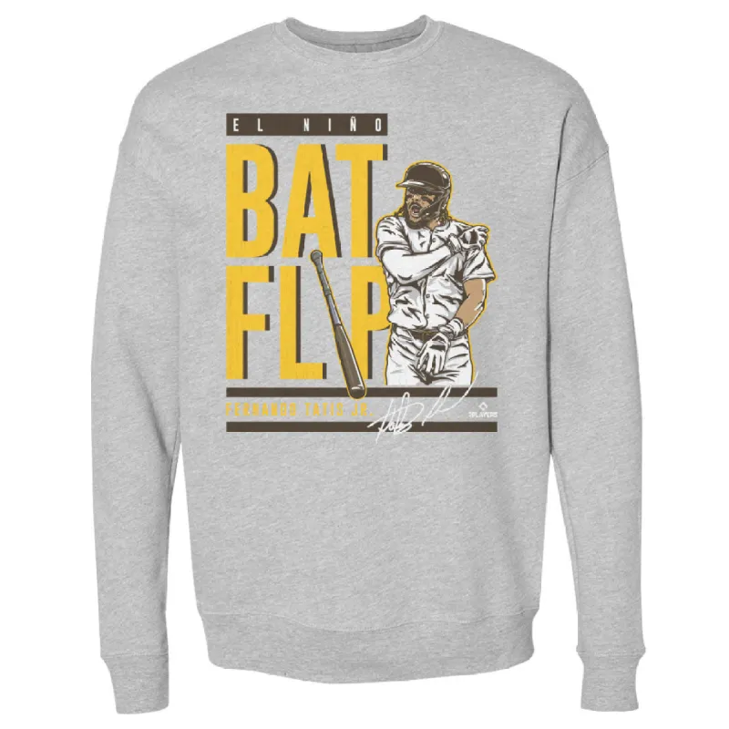 Fernando Tatis Jr. San Diego Bat Flip WHT sold by 500 Level